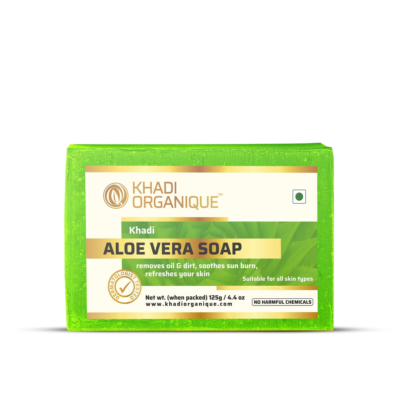 Khadi Organique Pure Natural & Herbal Handmade Aloe vera Soap Combo Kit Pack of 4 500gm