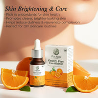 Zenaum Essences 100% Natural Orange Therapeutic Grade Essential Oil | 45ml (Pack of 3)| Mood Uplifting, Skin Brightening & Aromatherapy Sourced from Andhra Pradesh, India | GMP, ISO & IFRA Certified