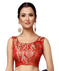 X3 Women's  Brocade Stitched Saree Blouse