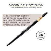 Revlon Colorstay Brow Pencil, Soft Black, 1.6g