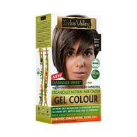 INDUS VALLEY Damage Free Natural Gel Hair Colour for Women | Ammonia & PPD Free Organic Hair Colour with 100% Grey Coverage, Long Lasting Conditioning Hair Color | Medium Brown 4.00-220 ml