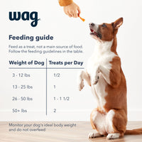 Wag Chewy Whole Muscle American Jerky Dog Treats – Chicken & Flaxseed (1 lb), Grain Free