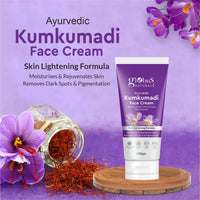 Globus Naturals Kumkumadi Skin Lightening Face Care Combo, Set of 2, Face Cream & Face Serum