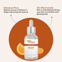 Man Matters Rejuv Face Serum | Radiant Skin, Fights Acne, Acne Scars, Aging & Dark Spots | 10% Niacinamide & 2% Kakadu Plum (The purest form of Vitamin C) | Co-created by Dermatologists | 30 ml