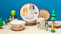 Zak Designs Bluey Kids Dinnerware Set 3 Pieces, Durable and Sustainable Melamine Bamboo Plate, Bowl, and Tumbler are Perfect For Dinner Time With Family (Bluey, Bingo, Bandit, Chilli) 8