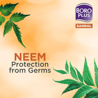 BoroPlus Antiseptic And Moisturising Bathing Sandal Soap With Sandal & Neem | 99.9% Germ And Virus Protection | For Smooth, Soft, Moisturised & Nourished Skin, 125G (Pack Of 4)