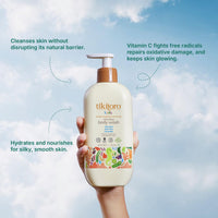 Tikitoro Kids Refreshing Body Wash | Pediatrician Approved | Deeply Cleanses, Hydrates & Refreshes Skin | Cucumber, Java Plum, Vitamin C & Aloe Vera | No Parabens & Sulphates, Age 4+ years (300ml)