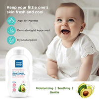 Mee Mee Infant Talcum Powder | Enriched with Avocado Oil | Dermatologist Approved | Rash-Resistant | Paraben-Free, 0m+ | (Fresh Sensation - 200g Single Pack