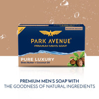 Park Avenue Premium Men’S Soap, Shea Butter+ Coconut Oil, 125G (Buy 3 Get 1)