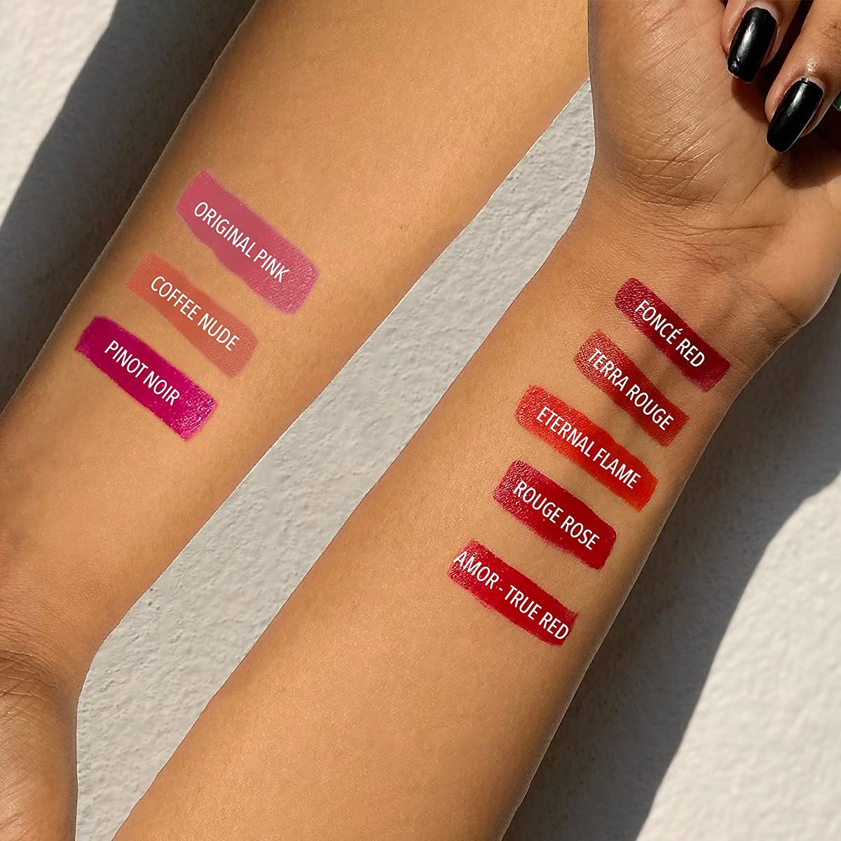DAUGHTER EARTH Vegan Lip and Cheek Tint Combo | Matte Natural Blush for Women | Lip Tint with Vitamin E | Nourishing Cheek Tint | Pack of 2 | 4.5 gm Each (Foncee Red & Coffee Nude)
