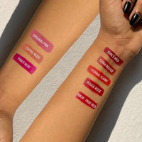 DAUGHTER EARTH Vegan Lip and Cheek Tint Combo | Matte Natural Blush for Women | Lip Tint with Vitamin E | Nourishing Cheek Tint | Pack of 2 | 4.5 gm Each (Foncee Red & Coffee Nude)