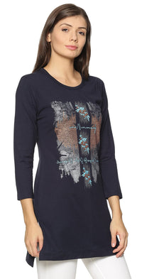 In Love Women's  Long Knee Length Night Wear Tshirts