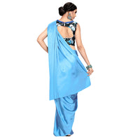 Cloud walker Women Soft Satin Silk Saree With Digital Printed Unstiched Blouse Piece(5.5m Saree +0.8m Blouse Piece).