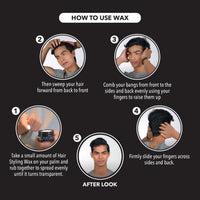 Gatsby Hair Styling Wax - Mat & Hard, For Side Blow Style, Mat Finish, Strong Hold, High Volume, Non Sticky, Easy Wash Off, Anytime Re-Stylable Hair Wax, 75gm