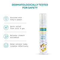 EQUALSTWO Tummy Roll On For Baby, 10ml, 100% Natural Hing Roll On For New Born Babies with Heeng, Ajwain & Virgin Coconut Oil, Colic & Gas Relief, Dermatogically Tested, Pack 1