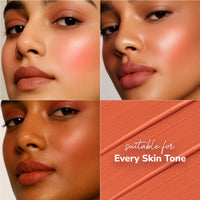 Mila Beaute BaeBee Lip & Cheek Tint I Creamy Formula, Matte Finish I Long Lasting I With Jojoba Oil (01 Farm Peach)