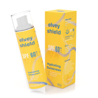 Elvey Essentials Hydrating Sunscreen SPF 50+ PA++++ with Hyaluronic Acid, Niacinamide & Rice Water for All Skin Types | Broad Spectrum, UVA/UVB & Blue Light Protection | No White Cast, Water Resistant & Non Irritant (50g)