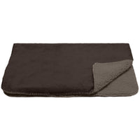 Furhaven Waterproof & Self-Warming Throw Blanket for Dogs & Indoor Cats, Washable & Reflects Body Heat - Terry & Sherpa Dog Blanket - Espresso, Large