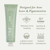 Mul Secrets 50 ml Revive Acne Facemask & Scrub - Acne Reduction, Scar & Dark Spot Lightening, Sebum & Oil Control - 2% Salicylic Acid, Manjistha & Aloe Vera - 15+ Uses