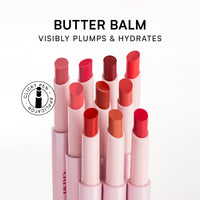 Butter Balm -Glossy Tint Balm | 3-in-1 Plumping Lip Gloss Balm For High Shine | Hydrating | Long Lasting | Glass Shine | Non Drying 1.7g (Lover (Creamy Baby Pink))