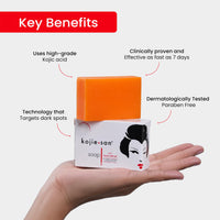 Kojie San Original Facial Beauty Soap - 65G, 3 Bars Per Pack - Guaranteed Authentic