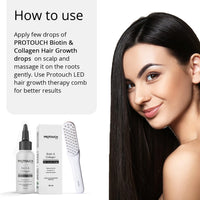 PROTOUCH Advanced Biotin&Collagen Hair Growth Serum With Redensyl,Anagain,Procapil,And Onion Extract For Men&Women - Promotes Hair Growth,Controls Hair Fall - All Hair Types (Pack Of 2)