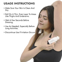 Cos-IQ Anti Chafing Roll-On Serum for Men & Women | With Bioecolea & Inulin | Prevents Arm, Chest, Butt, Thigh, Ball Chafing, Sweat, Odor, Irritation & Rashes | 40ml