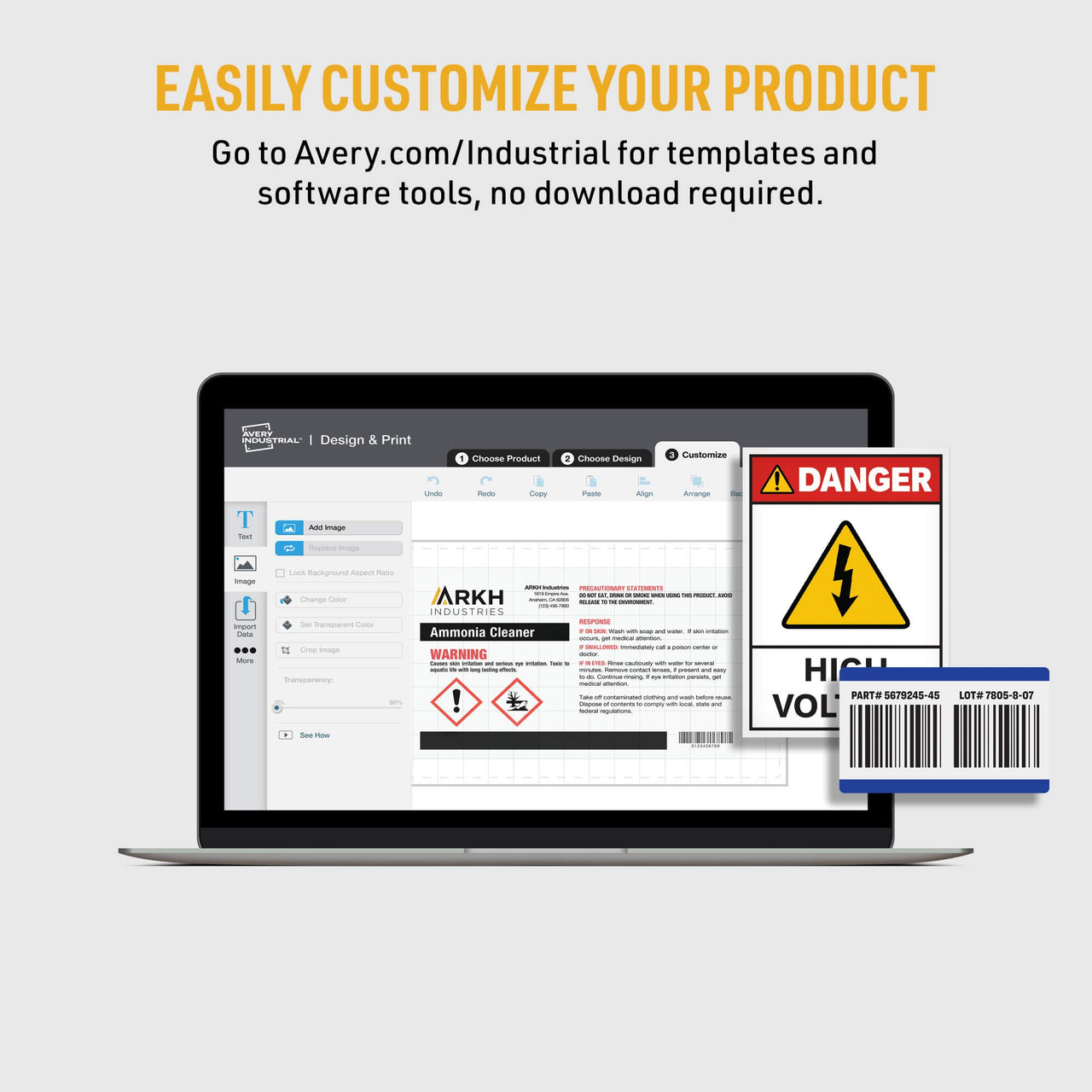 Avery Metallic Asset Tag Labels, 1-1/4 x 2-3/4", Laser Printable Tags, 112 Waterproof Labels (61528) 1-1/4" x 2-3/4"