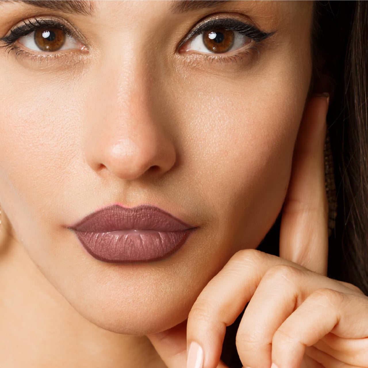 Mary Jo K Matte Lip Pencil H.D Finishing - Deep Maroon | One-Swipe Colour | Feather-Proof