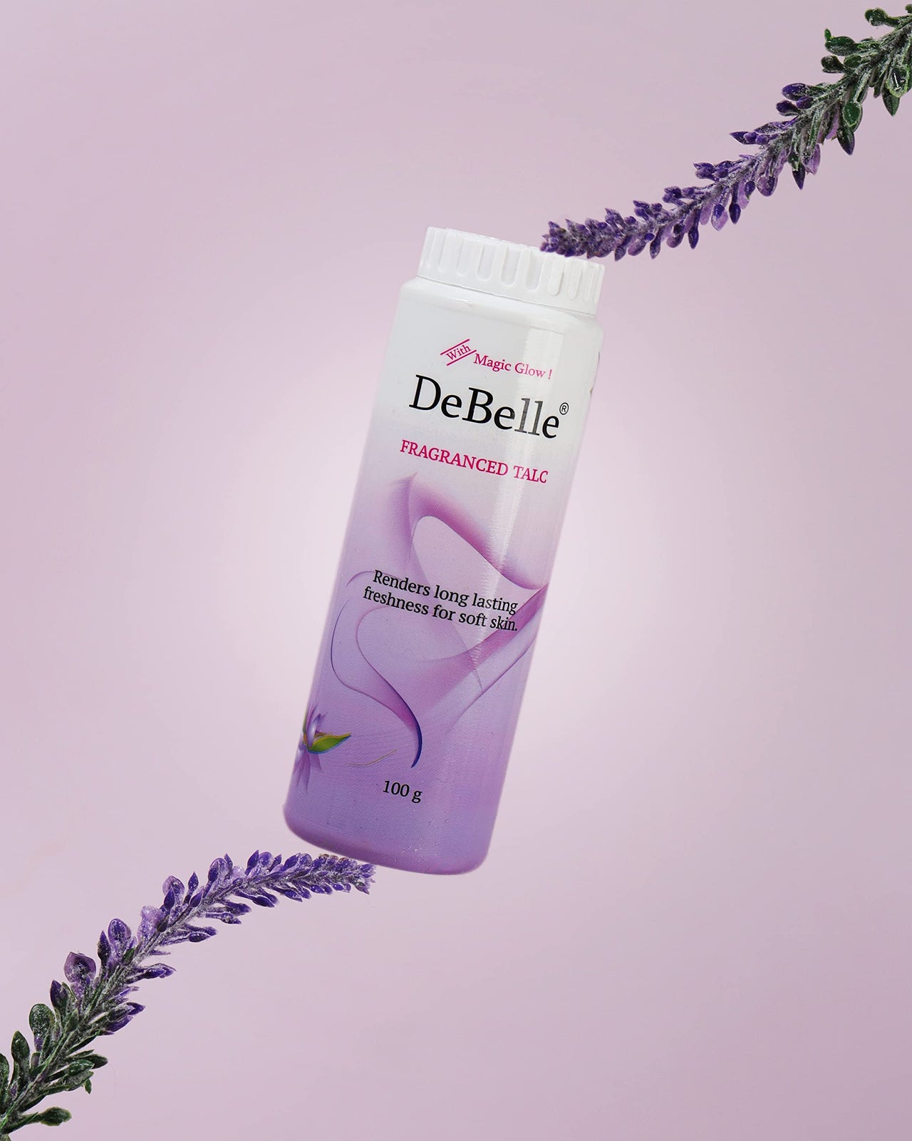 DeBelle fragrance Talc, White, 100 g (Pack of 2)