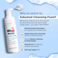 SebaMed Baby Body Lotion, For All Skin Types, 400 ml & Sebamed Clear Face Foam, 50ml