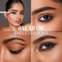 SIMPLYNAM Ultimate Kajal – Intense Brown | 1 Stroke Intense Color Payoff | Water Resistant | Long-Lasting & Smudge-Proof | Safe for Sensitive Eyes | 7X More Product | In-Built Sharpener & Smudger