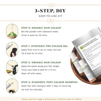 SESA 3 Step Natural Hair Colour Kit - For FIRST GREYS - 100% Organic & Ayurvedic - NO Ammonia, PPD, Peroxide