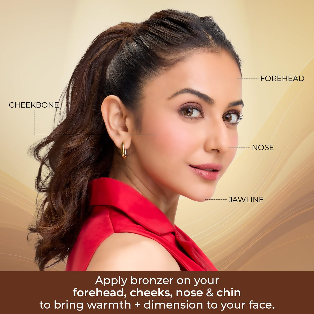 Just Herbs Super Hydrating Born To Sculpt Long Stay Bronzer Stick with Shea Butter | Richly Pigmented | Defines and Uplift Appearance | Matte Finish | All Skin Types for Women 14g (Cappucino)