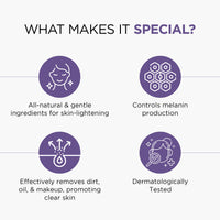 Oshea Herbals Glopure Lightening Face Wash- Hydrates Skin | Deep Cleansing | Lightens Skin | Tone & Removes Impurities 150 Gram (Pack of 2)