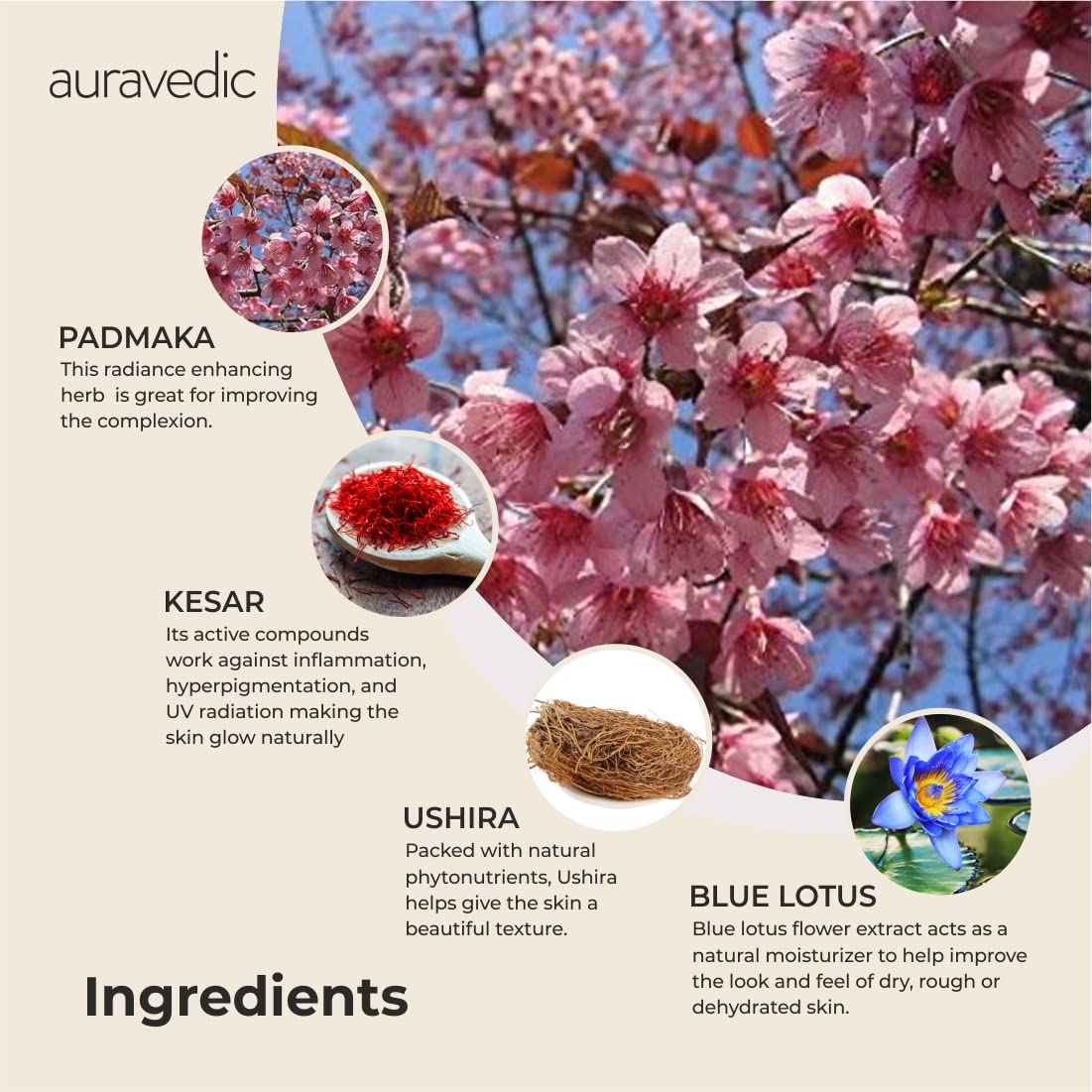 Auravedic Kumkumadi tailam Kumkumadi face cream for glowing skin Kumkumadi oil Kumkumadi cream for women men combo 100gm & 100ml