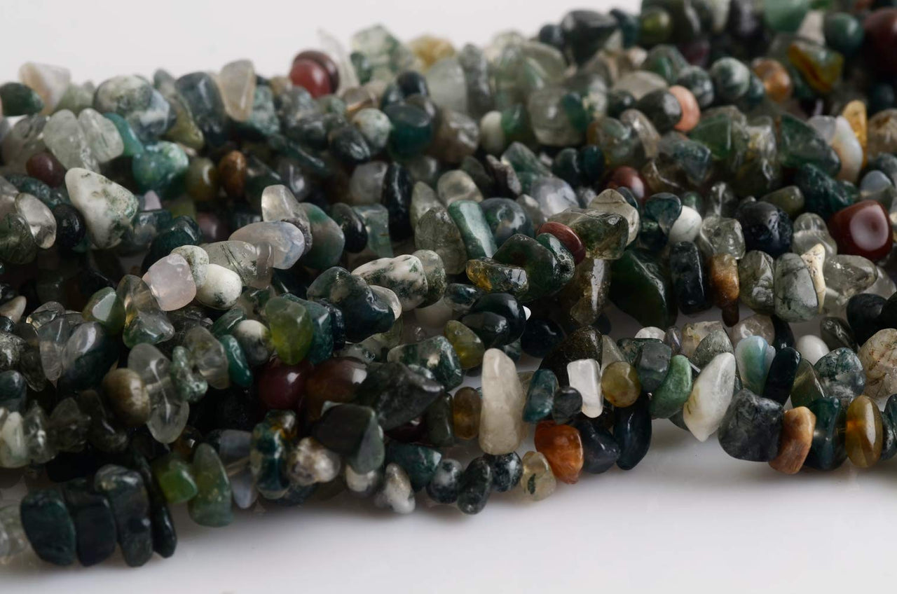 Natural Chip Stone Beads India Agate 5-8mm About 400 Pieces Irregular Gemstones Healing Crystal Loose Rocks Bead Hole Drilled DIY for Bracelet Jewelry Making Crafting (5-8mm, India Agate)