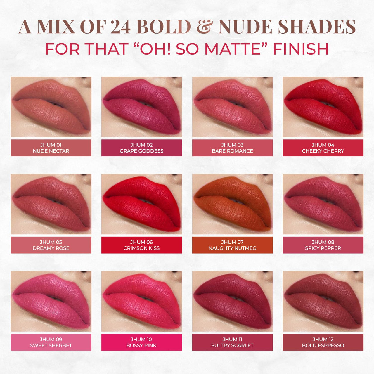 Just Herbs Ultra Matte Bullet Lipstick Nourishing Non Drying and Long Stay Lipsticks for Women 4 g (Hot Pink Pop)