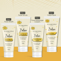Glamveda Detan Face Wash | Gel To Foam Cleanser | Clears Tanning & Pigmentation | Paraben & SLS free| 100gm
