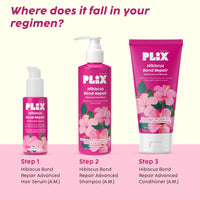 PLIX - THE PLANT FIX Hibiscus Bond Repair 10-in-1 Hair Serum | FiberHance™ | Repairs Damage Hair | Strengthens Keratin Structure | Provides 3X strengthening | 50ml