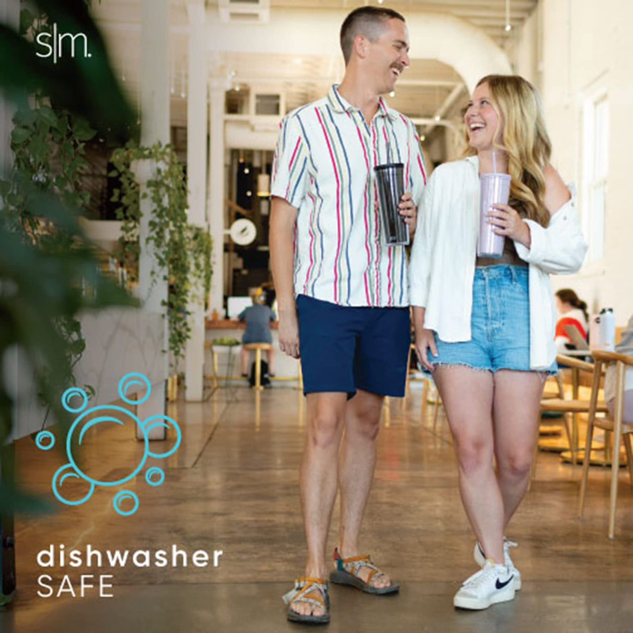 Simple Modern Plastic Tumbler with Lid and Straw | Reusable BPA Free Iced Coffee Cups Double Wall Smoothie Cup | Gifts for Women Men Him Her | Classic Collection | 24oz | Lavender Mist -Lavender Mist