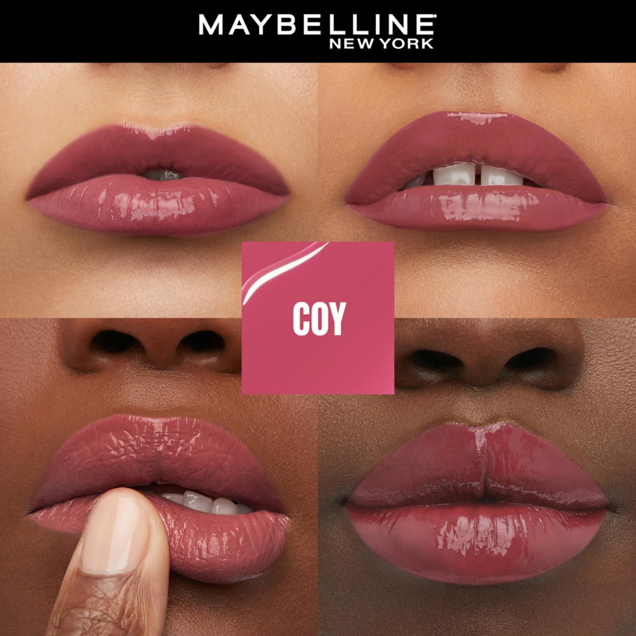 Maybelline New York SuperStay Vinyl Ink Liquid Lipstick - Coy, Instant Shine & Transfer Proof. SuperStay Vinyl Ink Liquid Lipstick Last Up To 16Hr, Enriched With Vitamin E & Aloe | 4.2ml