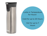 Contigo West Loop Stainless Steel Vacuum-Insulated Travel Mug with Spill-Proof Lid, Keeps Drinks Hot up to 5 Hours and Cold up to 12 Hours, 24oz Steel