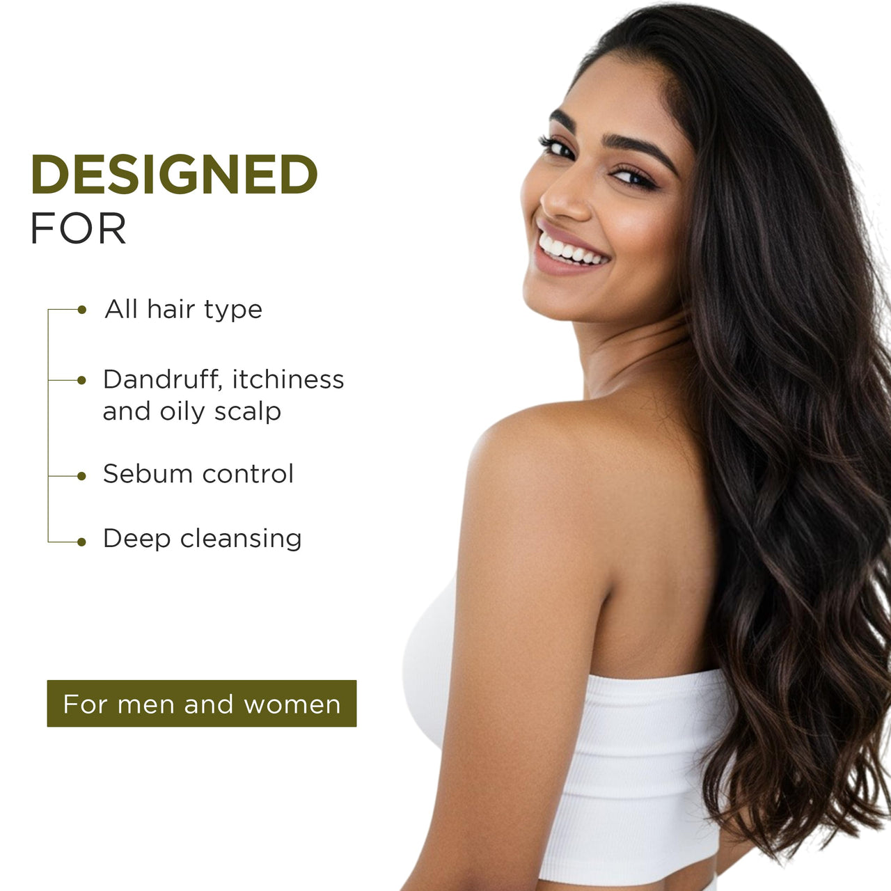 Oshea Herbals Neemclean Anti Dandruff Shampoo for Men & Women | Controls Dandruff, Deep Cleansing with Healthy & Itch Free Scalp | Enriched with Neem & Fenugreek | Paraben & Silicon Free 300ml