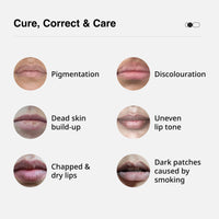 Cureskin Lightening Lip Scrub for Men and Women | Lip Scrub for Dark Lips to Lighten Pink