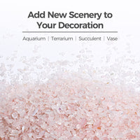 T4U Tumbled Chips Stones Crushed Crystal Quartz 1 LB, Irregular Shaped Gravel Pebble Healing Stone, DIY Smoothed Rocks for Potted Plant,Resin Art,Vase Fillers Aquarium Gravel Rocks (Light Rose) #2 - Rose