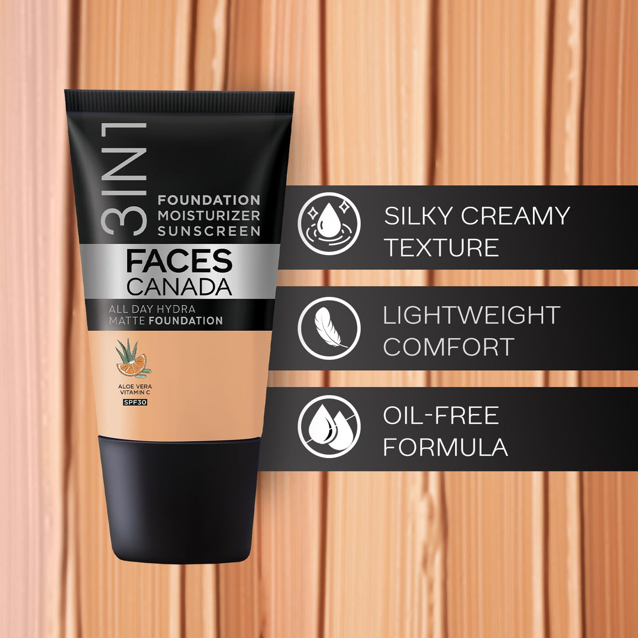 Faces Canada Ultimate Face Duo - 3in1 Hydra Matte Mini Foundation - Rose Ivory (18ml) & High Cover Concealer - Toffee Love (4ml) | Foundation & Concealer Combo for Flawless Skin
