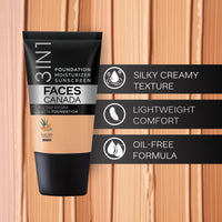Faces Canada Ultimate Face Duo - 3in1 Hydra Matte Mini Foundation - Rose Ivory (18ml) & High Cover Concealer - Toffee Love (4ml) | Foundation & Concealer Combo for Flawless Skin