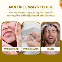 Passion Indulge Natural Handmade Bath Bar Soap - Turmeric (Pack of 3)