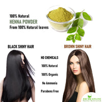 Shudh Online Organic Henna Powder for Hair Growth (200 Grams), Herbal Mehandi, Hena Powder for Hair, Mehendi, Natural black dye - Mehndi Hina - Rajasthani Mehandi for Women
